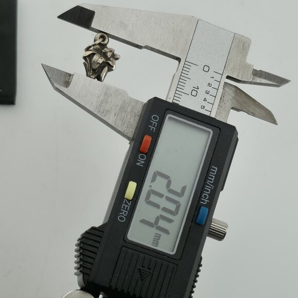 ORNATE ART DECO STERLING SILVER TRIPLE PART FLOWER RELIGIOUS CROSS CHARM 925 - Picture 11 of 12